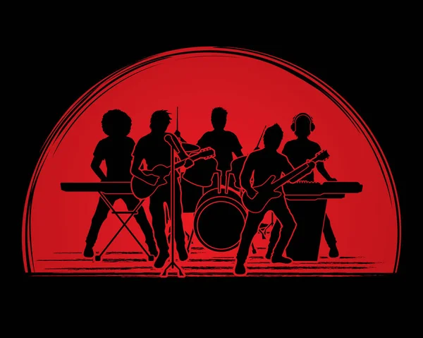 Musik band graphic — Stock vektor