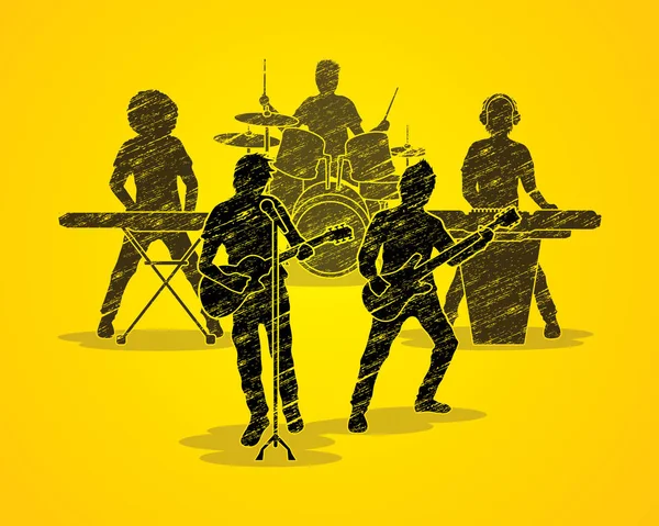 Musik band graphic — Stock vektor