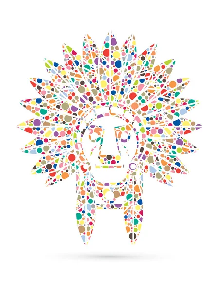 Chef indien amérindien — Image vectorielle