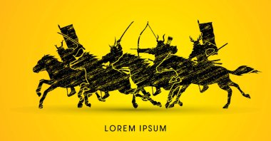 Ata binerek samuray savaşçıları