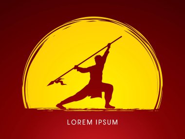 Kung Fu, Wushu mızrak poza sahip