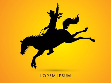 Kovboy at ıkınma üzerinde