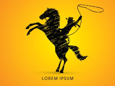 Kovboy at ıkınma üzerinde