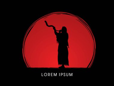 Adam üfleme shofar