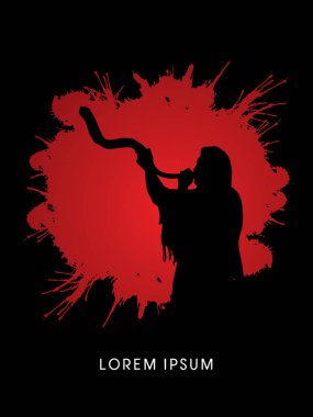 Adam üfleme shofar