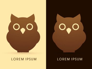 Baykuş grafik vektör.