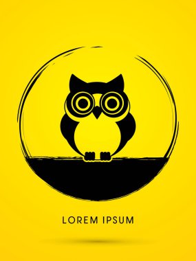 Baykuş grafik vektör.