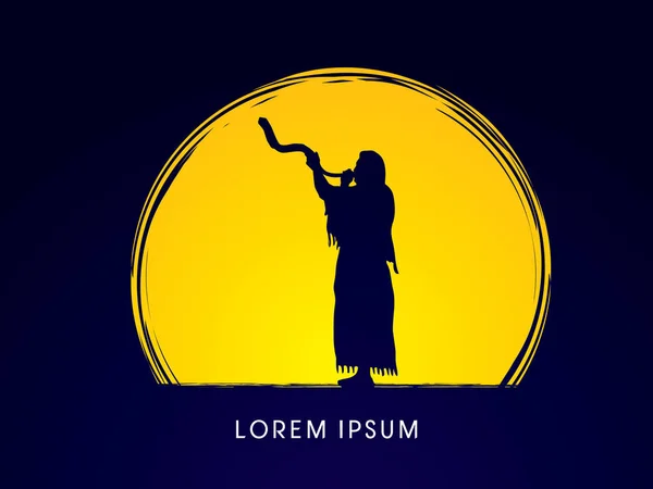 Adam üfleme shofar