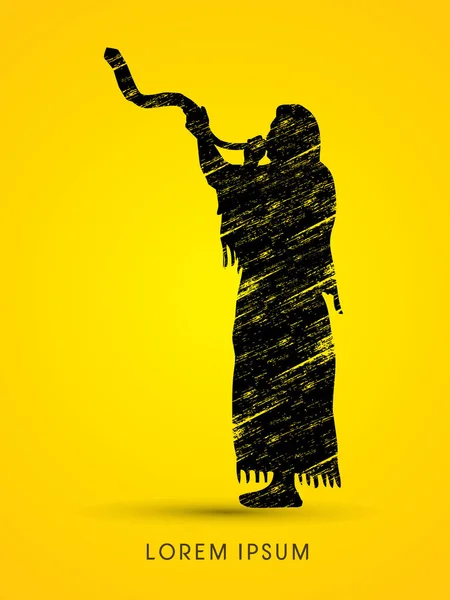 Adam üfleme shofar