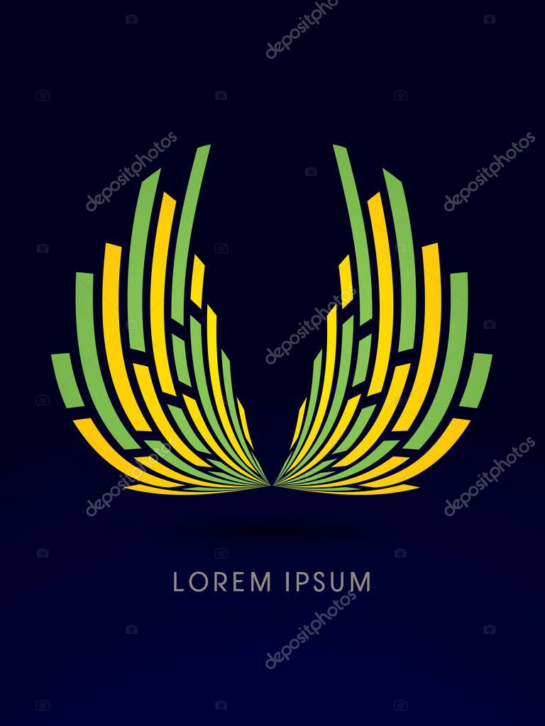 Abstract construction, natural concept design graphic vector