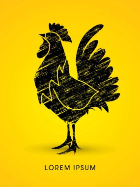 Horoz grafik vektör.