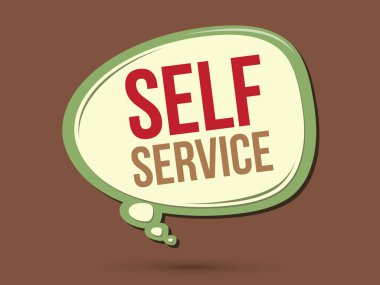 Self Servis metin balonlar