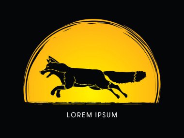 Fox çalıştıran vektör.