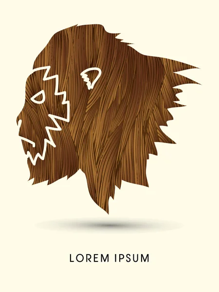 Графічний вектор горилки обличчя — стоковий вектор