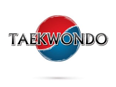 Taekwondo yazı tipi tasarım.
