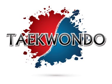 Taekwondo yazı tipi tasarım.