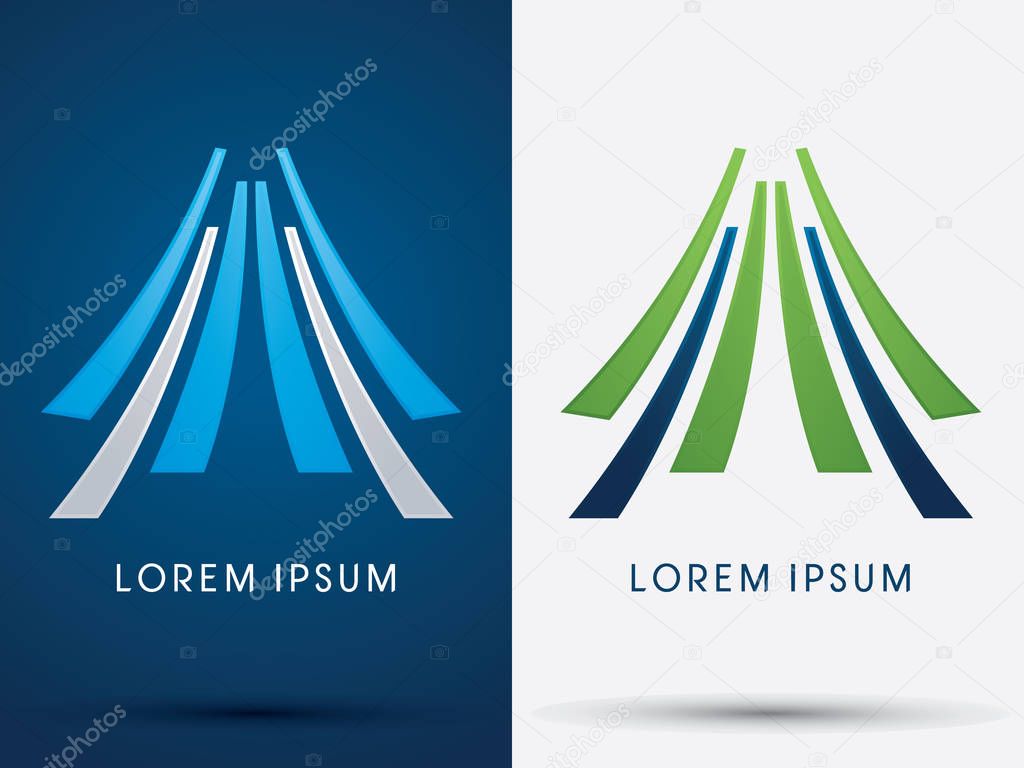 Mountain , tent, abstract, graphic vector.