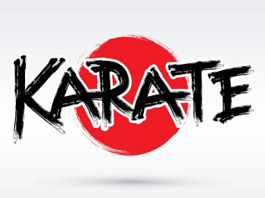 Karate metin fırça