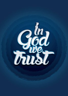 In GOD we trust clipart