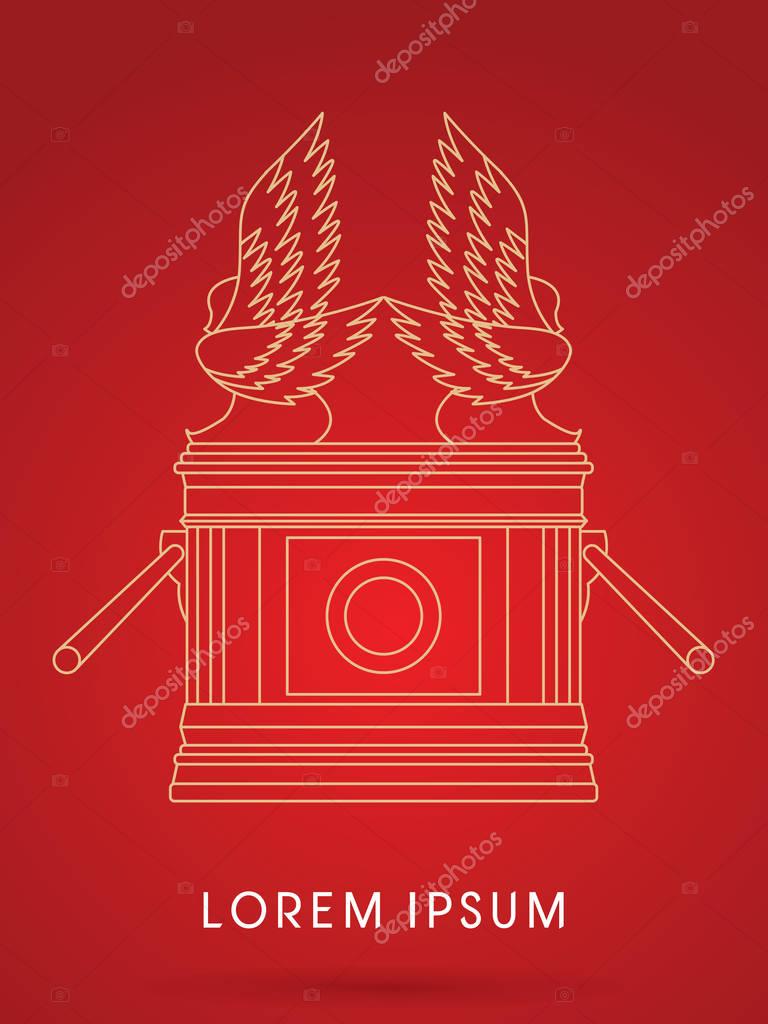 Ark of the Covenant graphic vector.
