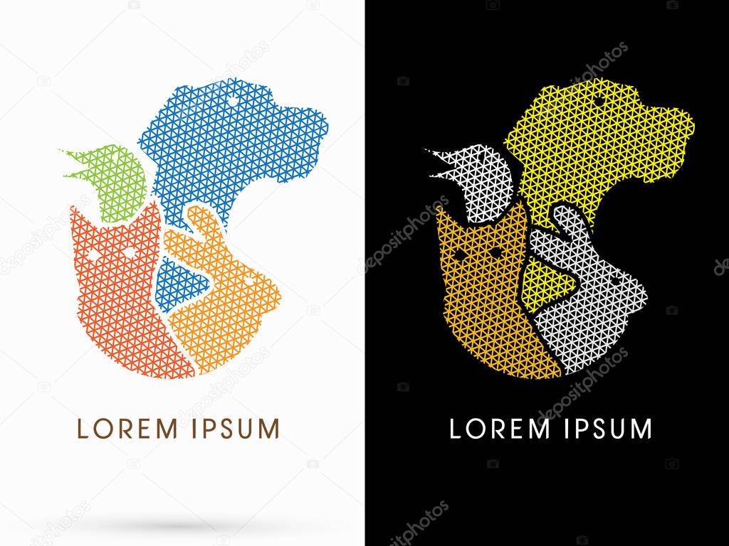 Pets, Dog, Bird, Cat, Rabbit graphic vector.
