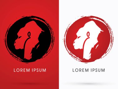 Siluet goril grafiği