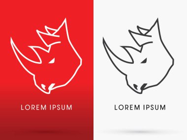 Öfkeli gergedanın kafasına 