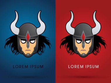 Kask ile Viking baş 