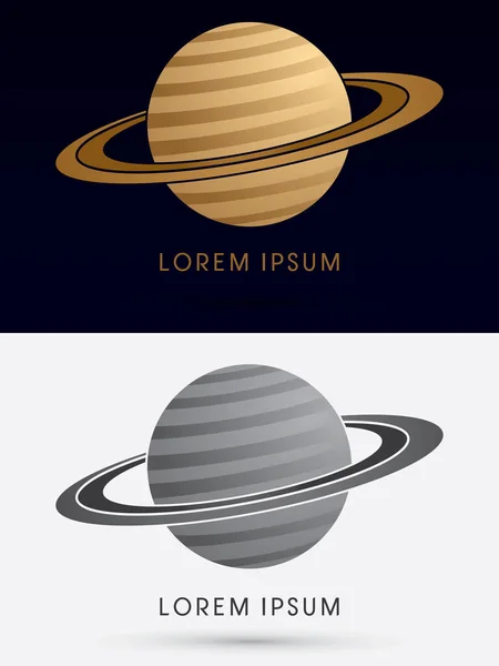 行星土星矢量. — 图库矢量图片