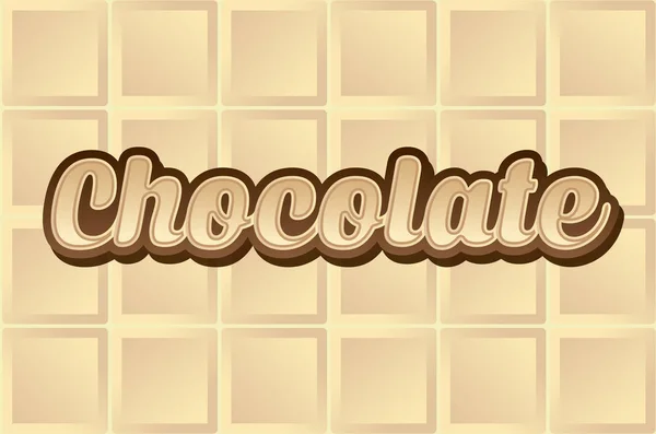 Witte chocolade type — Stockvector