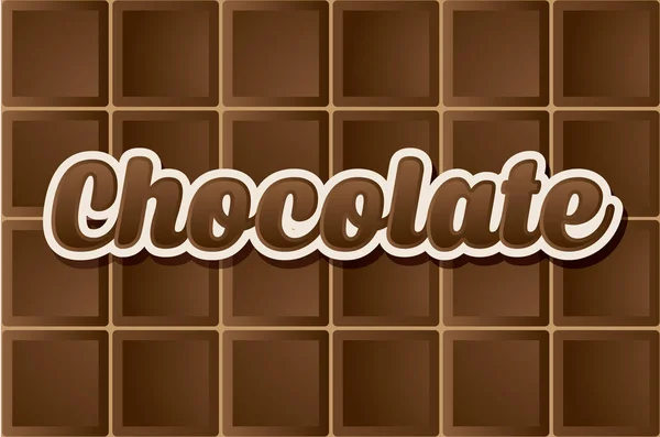 Dark Chocolate type — Stock Vector