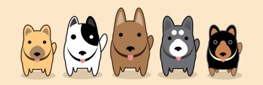 Köpekler çete vektör