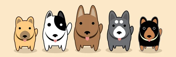Собаки банди вектор — стоковий вектор