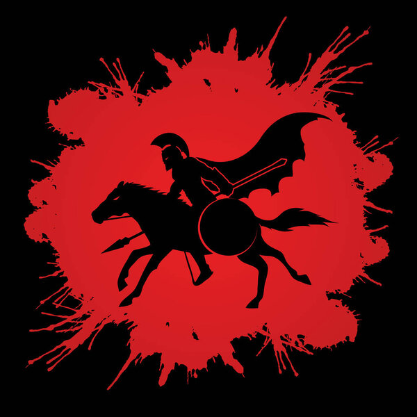 Спартанские всадники с копьём
