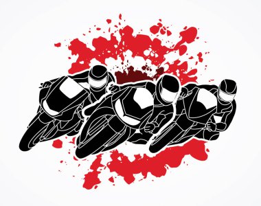 Grafik vektör yarış motosiklet