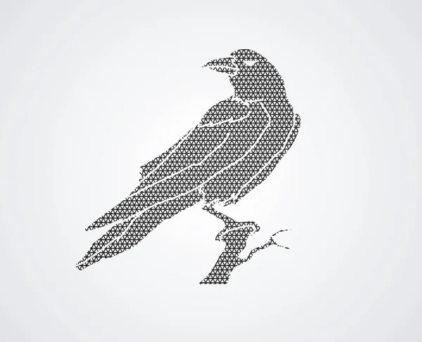 Crow graphic vector. — Stock Vector