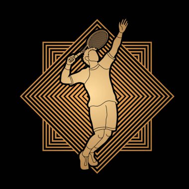 Adam tenis oyuncu hizmet