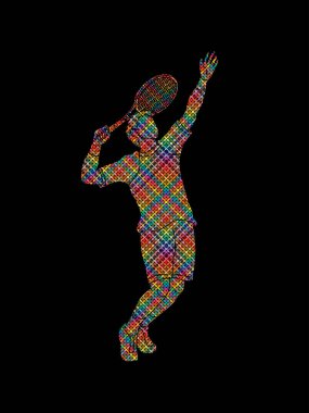 Adam tenis oyuncu hizmet