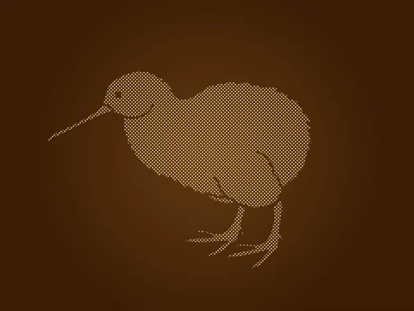キウイ鳥のグラフィック ベクトル. — ストックベクタ