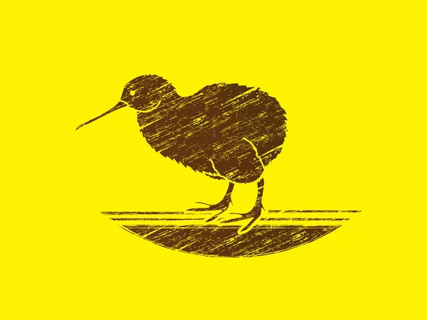 キウイ鳥のグラフィック ベクトル. — ストックベクタ