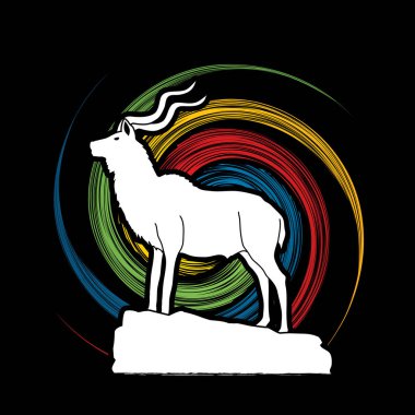 Uçurumdaki Kudu ayakta 