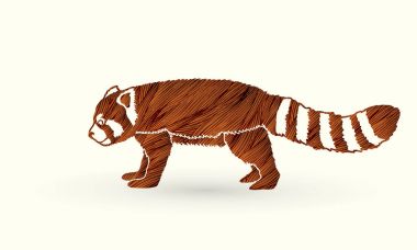 Red Panda yan görünüm.