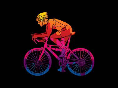Bisiklet yarış grafik vektör