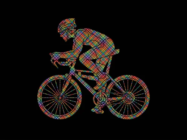 Vecteur graphique de course cycliste — Image vectorielle