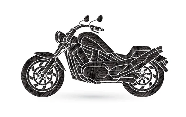 Moto vue latérale — Image vectorielle