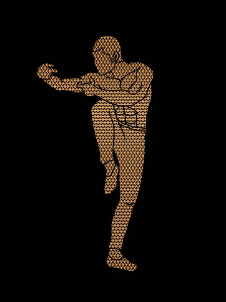Sarhoş Kung fu poz grafik vektör.