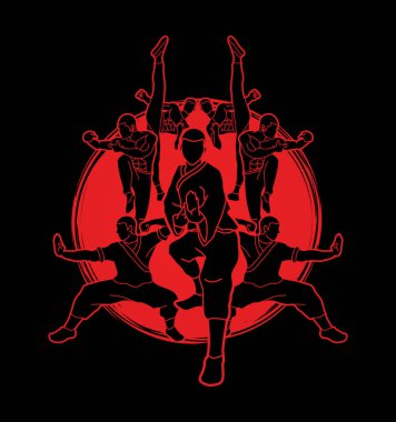 Kung fu eylem kompozisyon