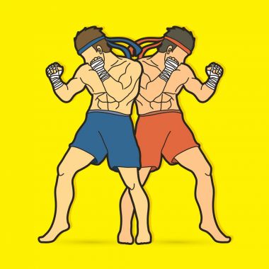 Muay Tay dili, Tay boks eylem savaşmaya hazır duran 