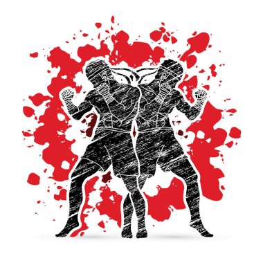 Muay Tay dili, Tay boks eylem savaşmaya hazır duran  