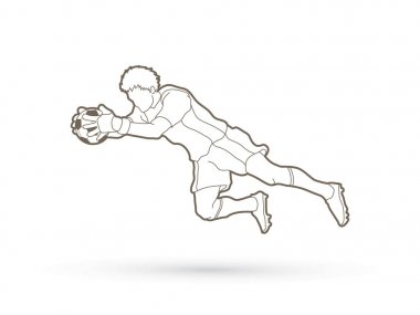 Aksiyon, Zıplama Kaleci topu yakalar 